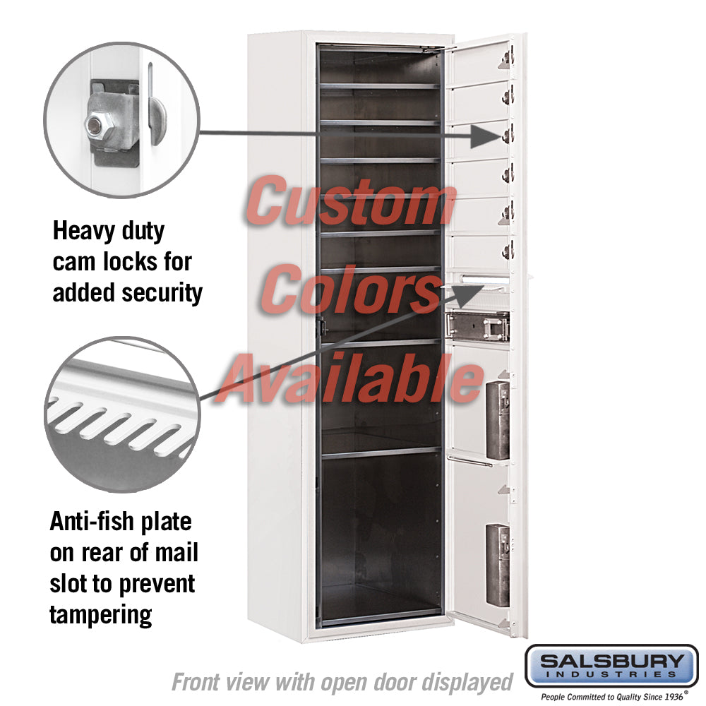 Surface Mounted 4C Horizontal Mailbox Unit with Customizable Options