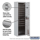 Maximum Height Surface Mounted 4C Horizontal Mailbox with 9 Doors and Parcel Locker