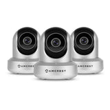 ProHD 1080p Wi-Fi Wireless IP Security Camera 1920TVL, Pan/Tilt, Night Vision, 2-Way Audio, Silver - Super Arbor