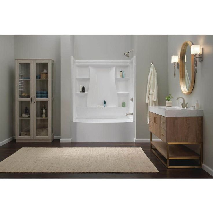 Classic 500 Curve 60 in. x 32 in. Soaking Bathtub with Right Drain in High Gloss White