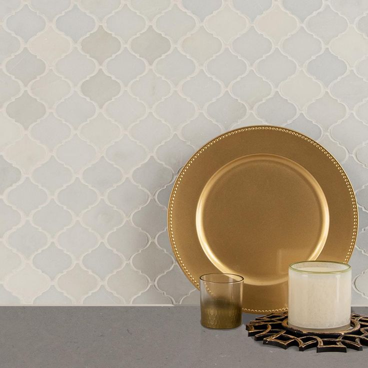 MSI Greecian White Arabesque 12 in. x 12 in. x 10 mm Polished Marble Mosaic Floor and Wall Tile (10 sq. ft./case)