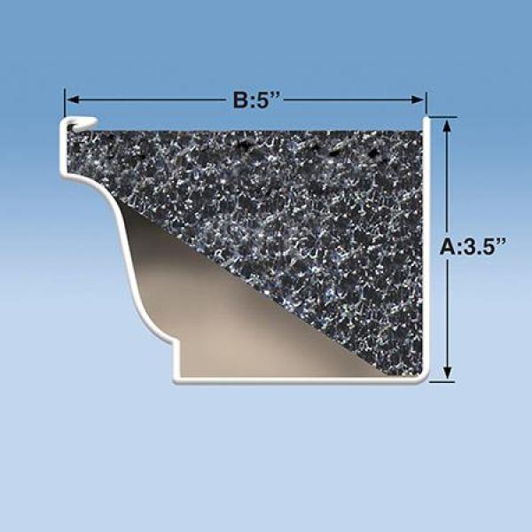Pro 4 ft. Foam Filter Plastic Gutter Guard for 5 in. K-Style (36-Pack) - Super Arbor