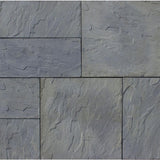 Patio-on-a-Pallet 10 ft. x 10 ft. Concrete Gray Basket weave Yorkstone Paver (37 Pieces/100 Sq. Ft) - Super Arbor