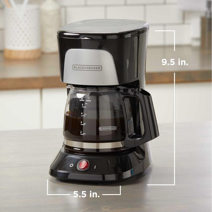 5-Cup Black Coffeemaker