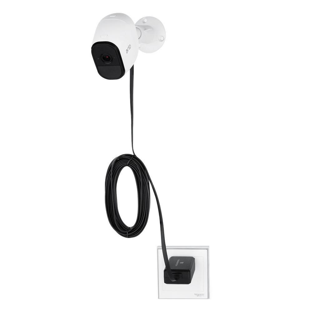Arlo Pro, Pro 2 and GO Outdoor Weatherproof Charger - 16 ft. Quick Charge 3.0 Power Adapter for Cameras (Black) - Super Arbor