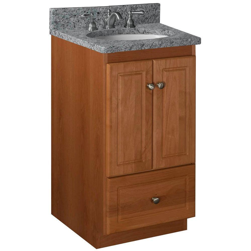 Ultraline 42 in. W x 21 in. D x 34.5 in. H Vanity Cabinet Only in Natural Alder - Super Arbor