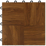 Greatmats Max Tile 12 in. x 12 in. x 5/8 in. Dark Oak Vinyl Interlocking Raised Modular Floor Tile (Case of 26)