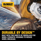 DEWALT 5-Pack Aluminum Oxide 4-in Grinding Wheel