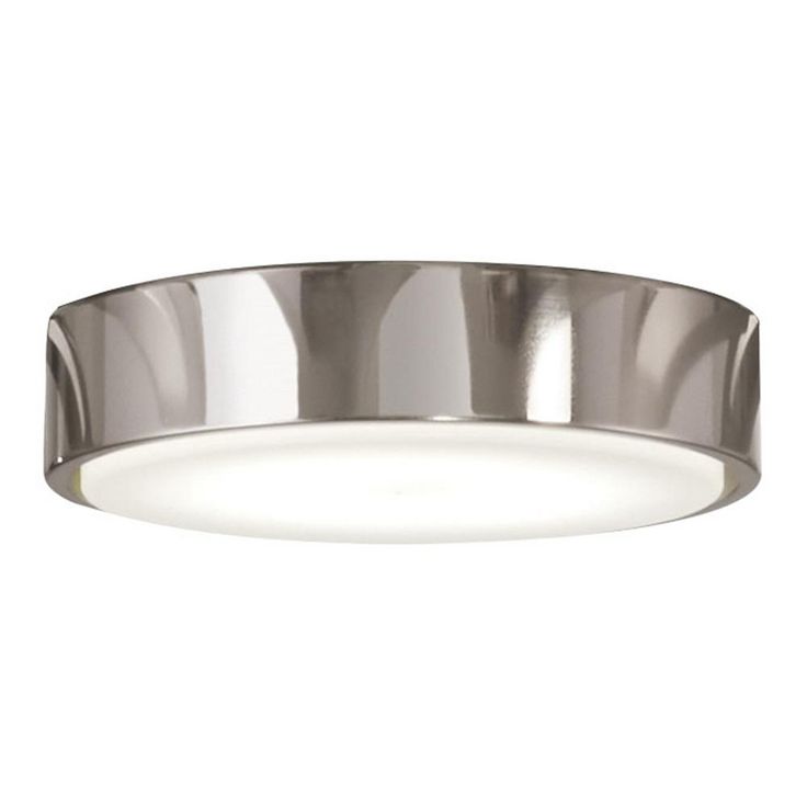 1-Light LED Brushed Nickel Wet Ceiling Fan Light Kit
