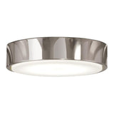 1-Light LED Brushed Nickel Wet Ceiling Fan Light Kit