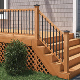32-1/4 in. x 3/4 in. Black Pearl Matte Steel Contemporary Baluster (10-Pack) - Super Arbor
