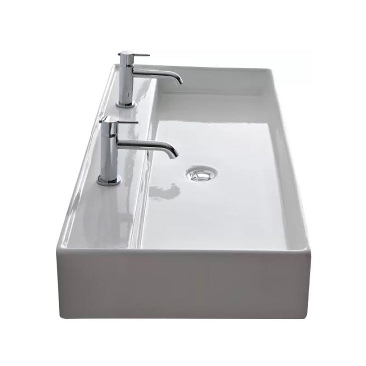 Nameeks Teorema Wall Mounted Bathroom Sink in White