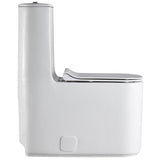 1-Piece 1.28 GPF Dual Flush High Efficiency Elongated Toilet in White, Seat Included - Super Arbor