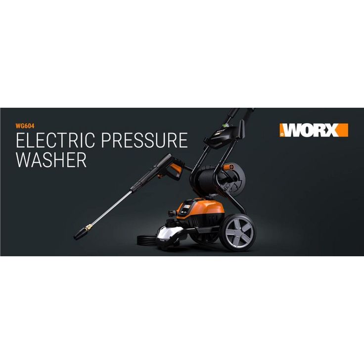 Worx 1600 PSI 1.3 GPM 13 Amp Cold Water Electric Pressure Washer, Portable with Soap Tank