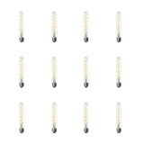 Feit Electric 40W Equivalent T10 Dimmable LED Clear Glass Vintage Edison Large Light Bulb w/ Spiral Filament Bright White (12-Pack)