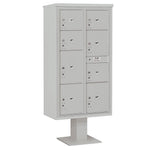 3400 Horizontal Series 8-Parcel Locker Pedestal Mount Mailbox - Super Arbor