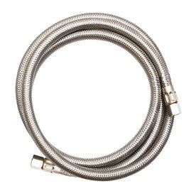 EASTMAN 5-ft L 1/4-in Compression Inlet x 1/4-in Outlet Stainless Steel Ice Maker Connector