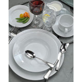Botticelli  8.5 in. White Porcelain Square Rim Plates(Set of 24)