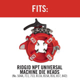 1 in. to 2 in. NPT Right-Hand High-Speed Pipe Dies for Universal Die Heads