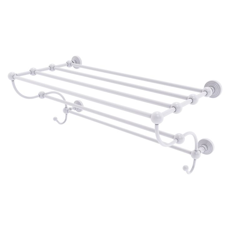 Allied Brass Waverly Place Collection 24-in Train Rack Towel Shelf in Brushed Bronze