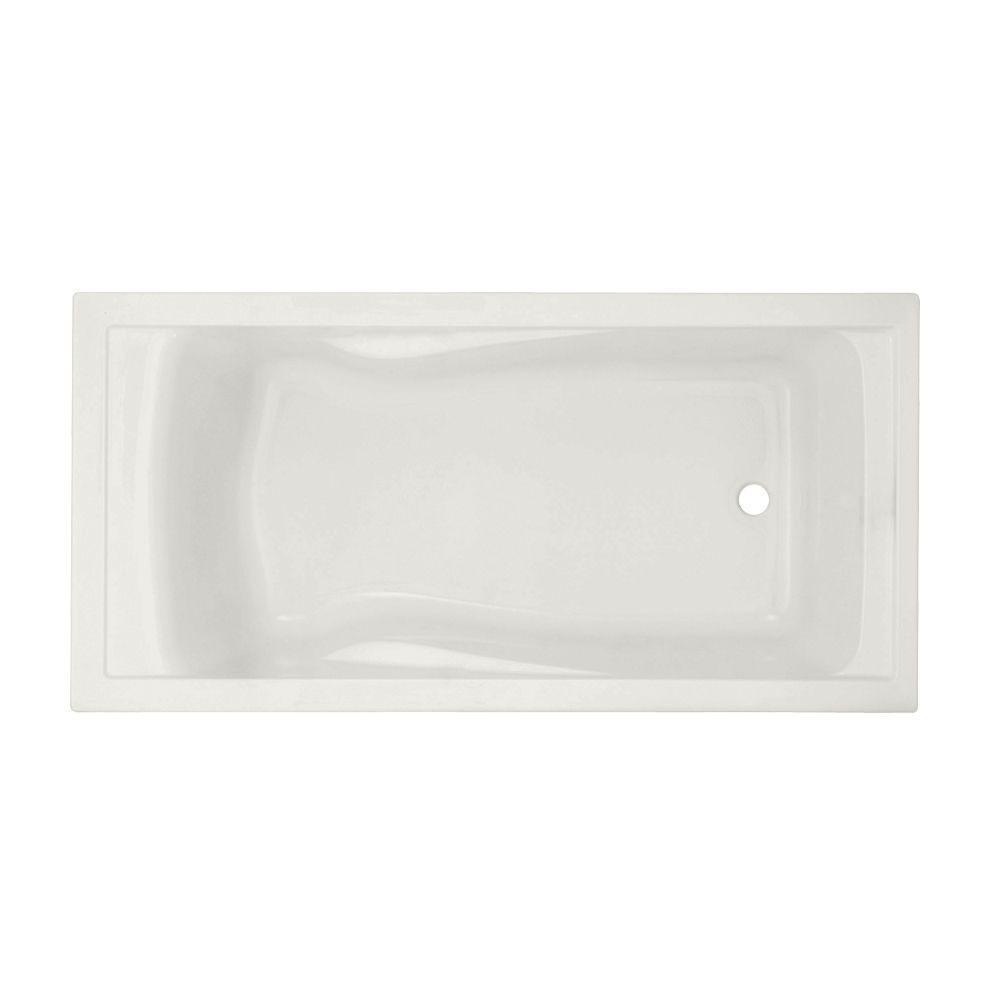 EverClean 6 ft. Reversible Deep Soak Drain Soaking Tub in White - Super Arbor