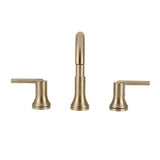 Delta Trinsic Champagne Bronze 2-handle Widespread WaterSense Bathroom Sink Faucet with Drain