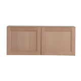 Easthaven Shaker Assembled 36x30x12 in. Frameless Wall Cabinet in Unfinished Beech - Super Arbor