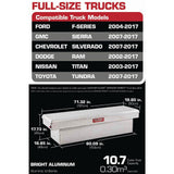 Weather Guard 71.38 in. Diamond Plate Aluminum Full Size Crossbed Truck Tool Box - Super Arbor