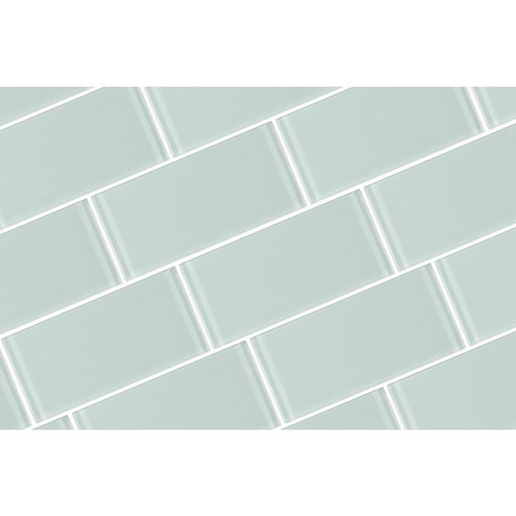 ABOLOS Metro Arctic Blue Subway 3 in. x 6 in. Glossy Glass Wall Tile (10 sq. ft. / case)