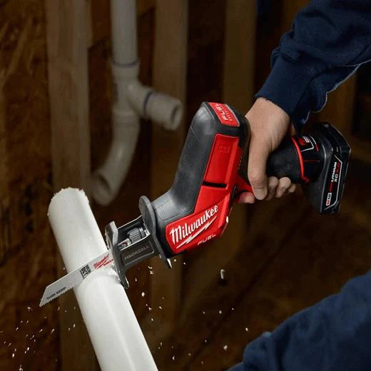 Milwaukee M12 FUEL 12-Volt Brushless Cordless HACKZALL Reciprocating Saw Kit with Free M12 LED Flood Light
