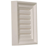 15 in. x 15 in. Rectangular Primed Polyurethane Paintable Gable Louver Vent - Super Arbor