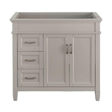 Ashburn 36 in. W x 21.75 in. D Vanity Cabinet in Grey - Super Arbor