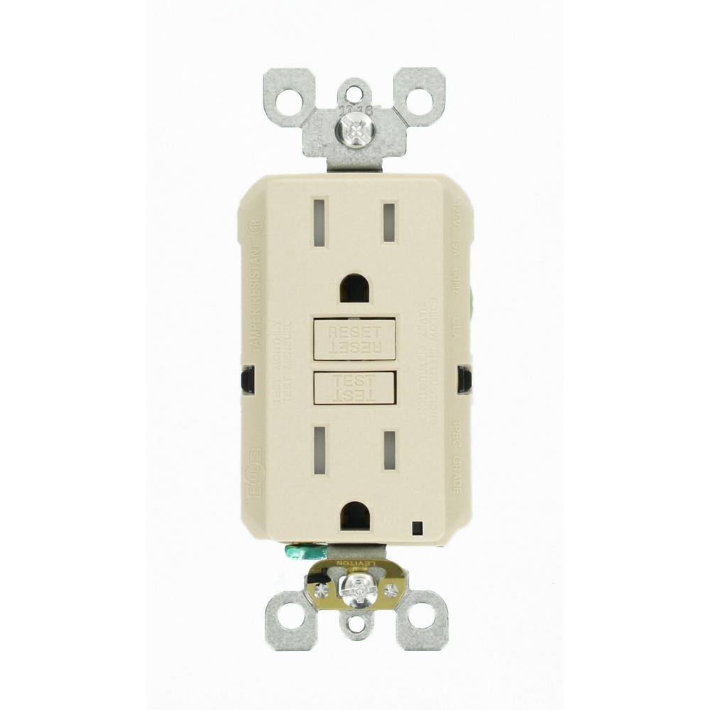 15 Amp Self-Test SmartlockPro Slim Duplex Tamper Resistant GFCI Outlet, White (3-Pack) - Super Arbor