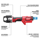 Milwaukee M18 18V Lithium-Ion Cordless FORCE LOGIC 600 MCM Crimper Kit with (2) 2.0Ah Batteries, Charger, Hard Case & Die Set