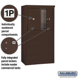 6 Door High Free-Standing 4C Horizontal Parcel Locker with Private Access
