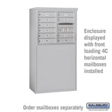Free-Standing Enclosure for Double Column Mailbox Unit - Aluminum