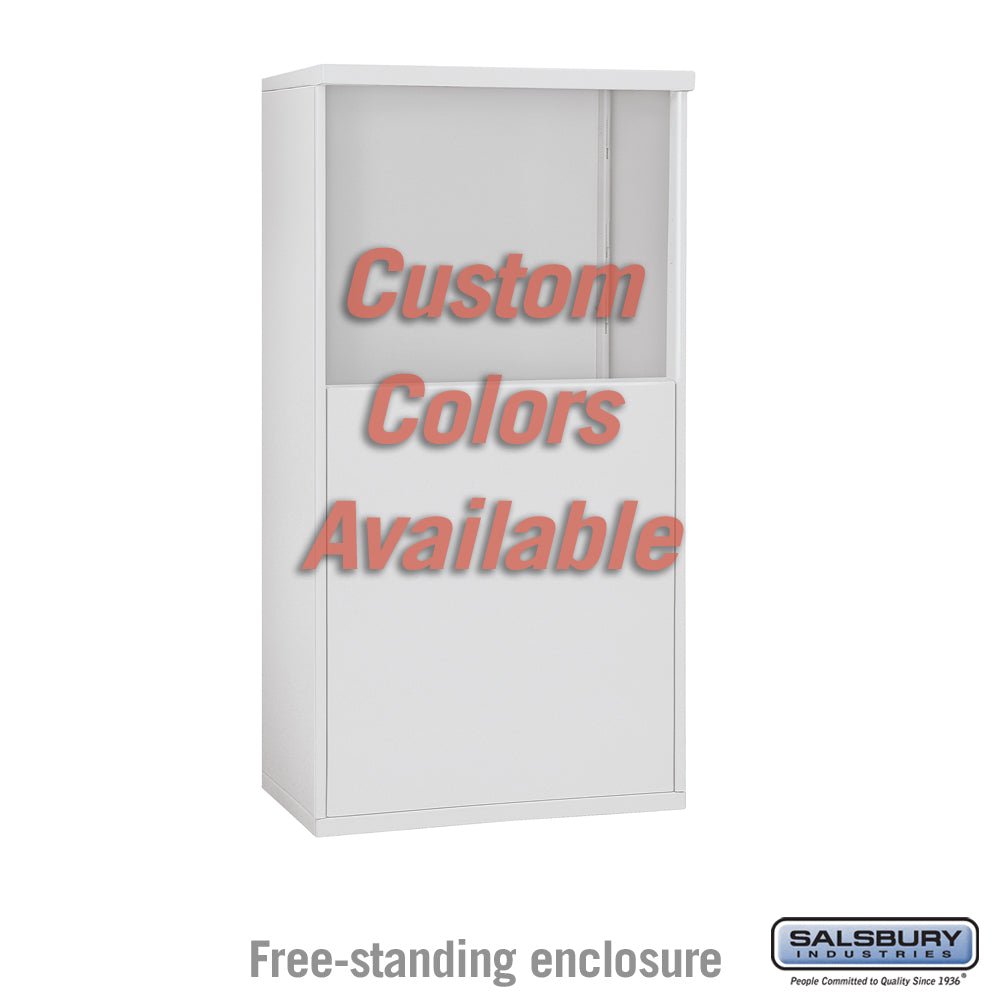 Free-Standing Enclosure for Double Column 4C Horizontal Mailbox Unit - Custom Color