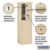 6 Door High Free-Standing 4C Horizontal Mailbox with USPS Access