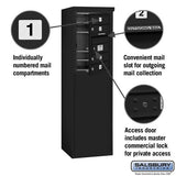 6-Door Free-Standing 4C Horizontal Mailbox with Private Access