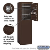6-Door Free-Standing Horizontal Mailbox with USPS Access