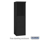 Free-Standing Enclosure for 3706 Single Column Mailbox - Black