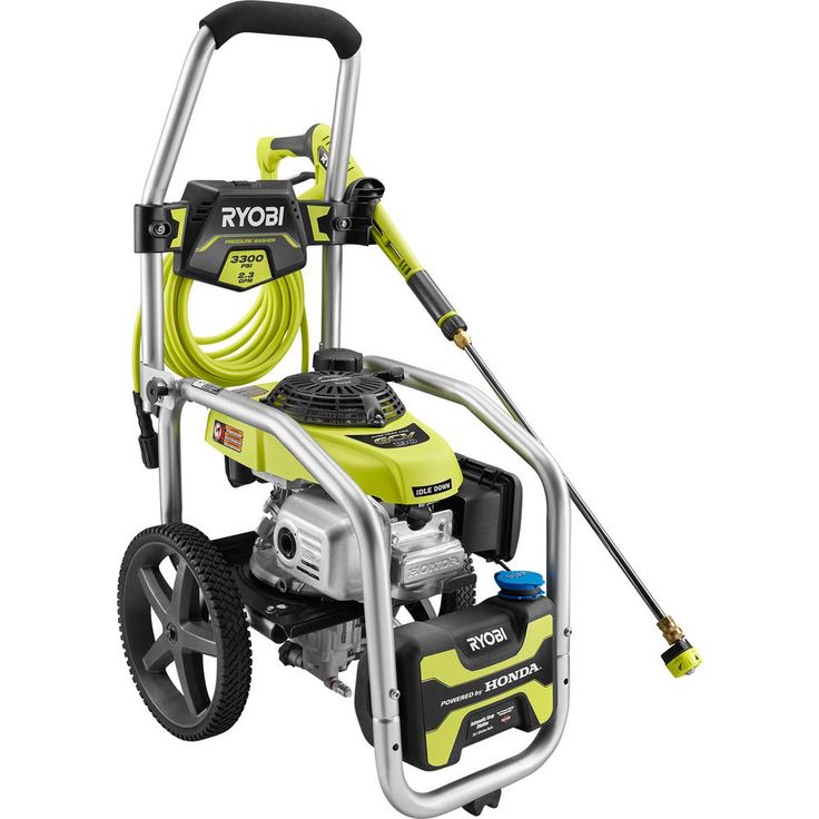 RYOBI 3300 PSI 2.3 GPM Cold Water Gas Pressure Washer with Honda GCV190 Idle Down