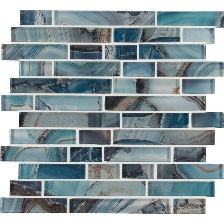 MSI Night Sky Interlocking 11.81 in. x 11.81 in. x 8mm Glass Mesh-Mounted Mosaic Tile (9.7 sq. ft. / case)