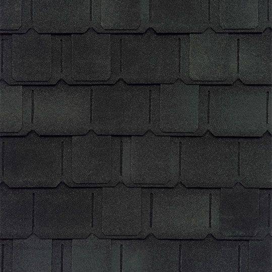 GAF Camelot II Designer Asphalt Shingles, Charcoal, 17 in. x 34-1/2 in.