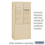 Free-Standing Enclosure for 3710 Double Column Mailbox Unit - Sandstone