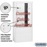 Free-Standing 4C Horizontal Mailbox Unit with Parcel Lockers