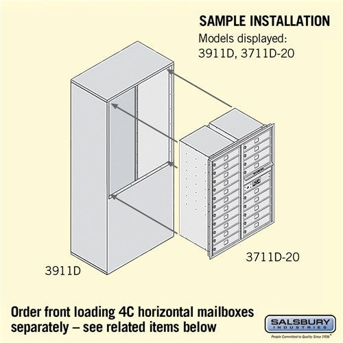 Free-Standing Enclosure for 3711 Double Column Unit - Aluminum