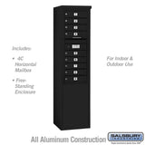 11-Door Free-Standing 4C Horizontal Mailbox with USPS Access
