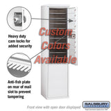 Free-Standing 4C Horizontal Mailbox Unit - 11 Door High - Custom Color - Front Loading - Private Access