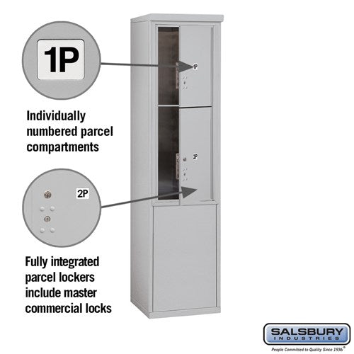 18-Door Aluminum Mailbox System - Rear Loading - Secure and Durable